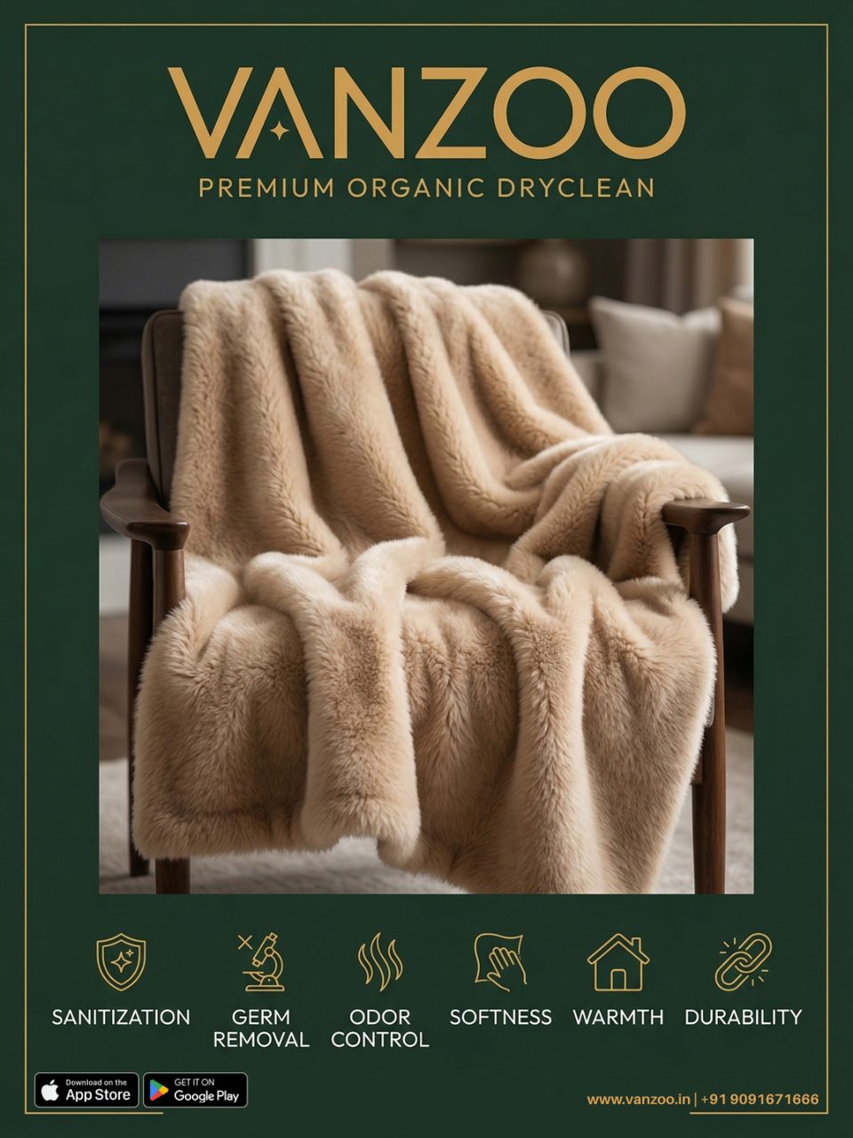 Soft cream throw blanket — Vanzoo blanket and home textile care