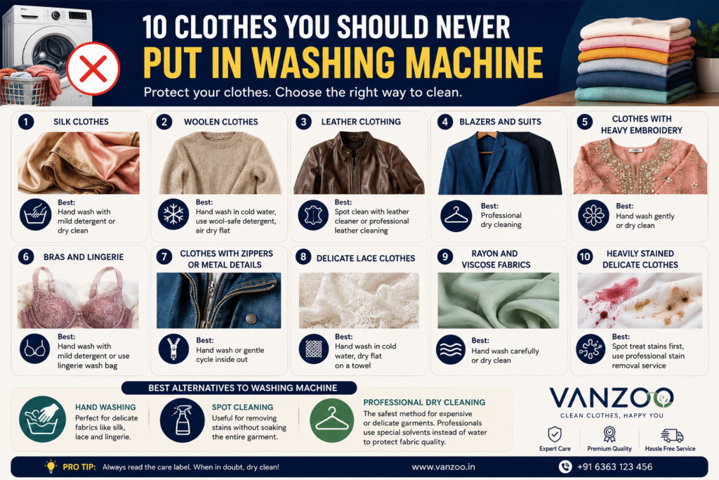 Which Clothes Should Never Be Washed in a Washing Machine