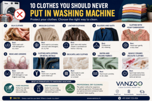 Which Clothes Should Never Be Washed in a Washing Machine