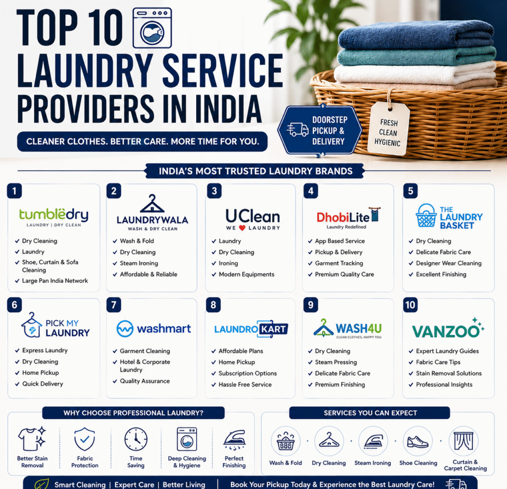 top 10 laundry service providers in india