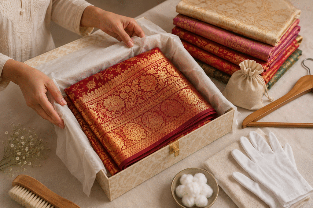 How to Preserve a Wedding Saree: The Complete Care Guide